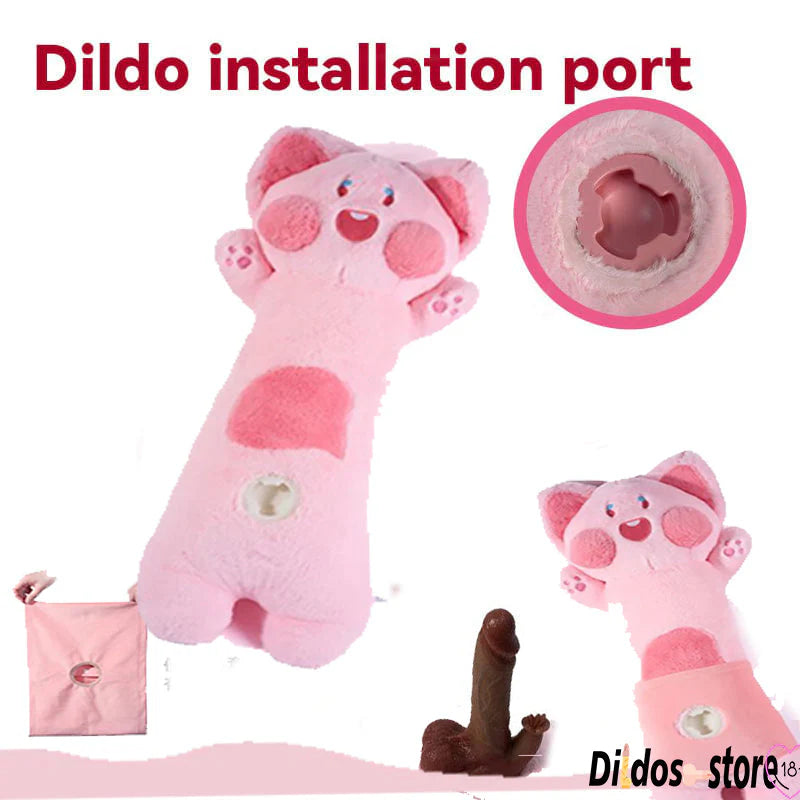 Pillow Hidden Plush Dildo Machine