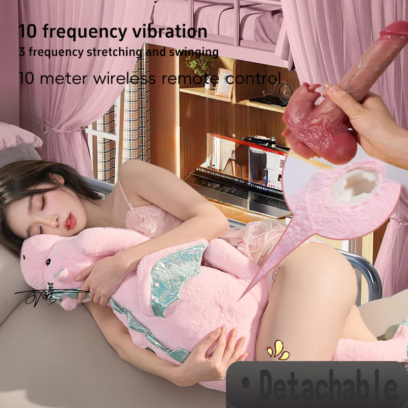 Pillow Hidden Plush Dildo Machine