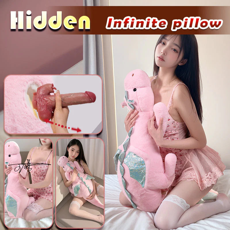Pillow Hidden Plush Dildo Machine