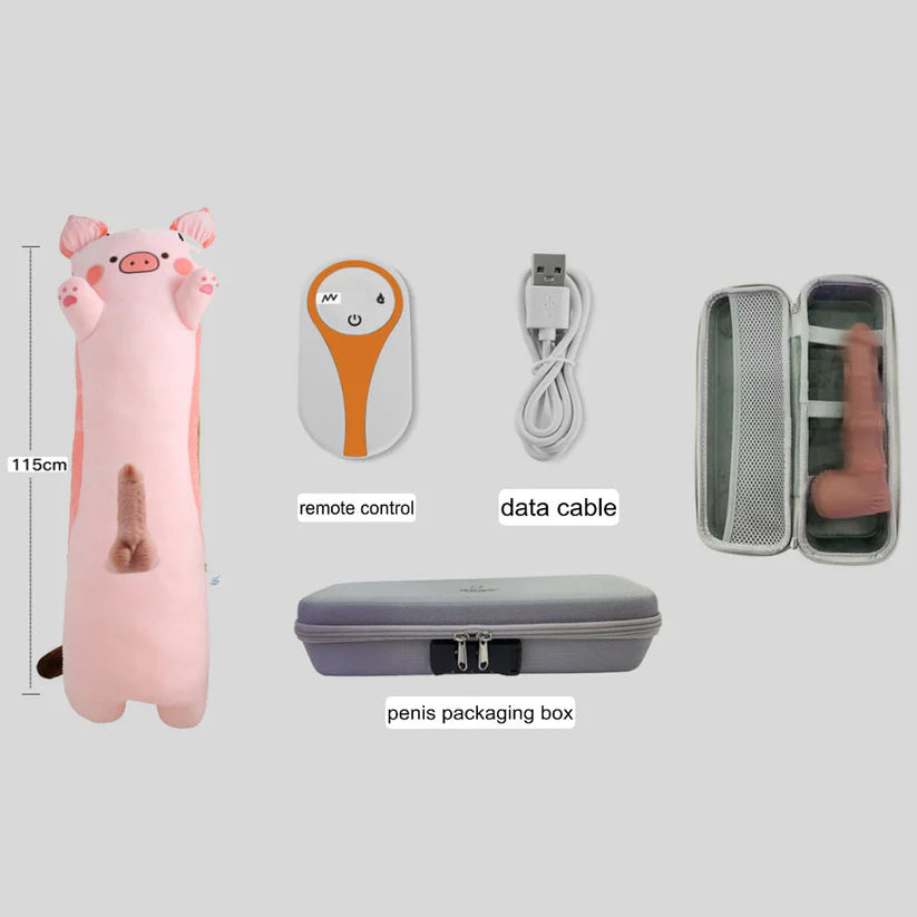 Pillow Hidden Plush Dildo Machine