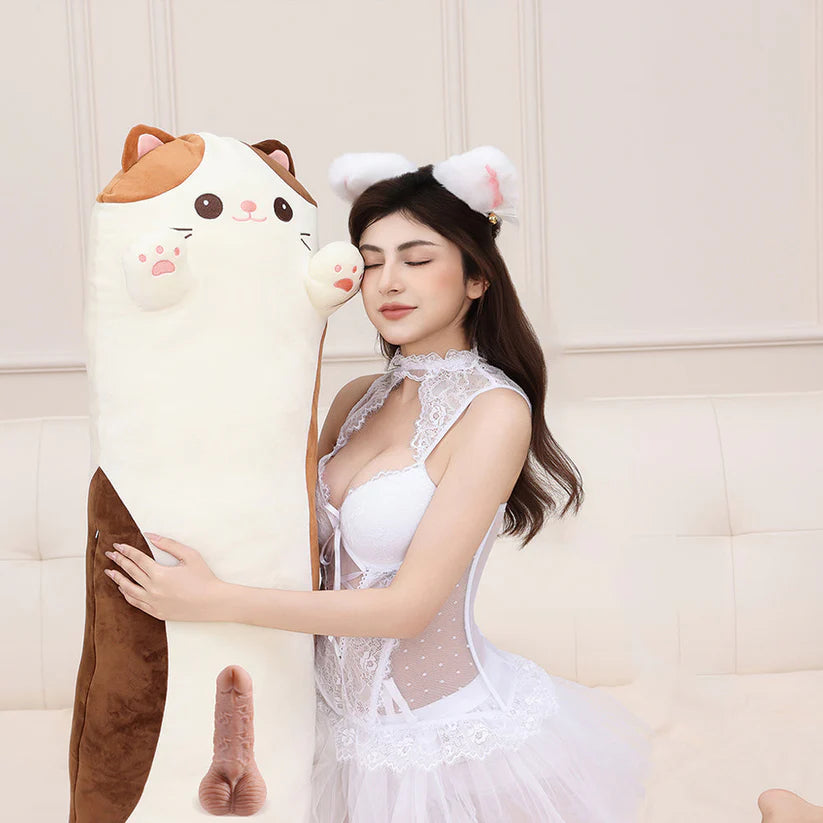 Pillow Hidden Plush Dildo Machine