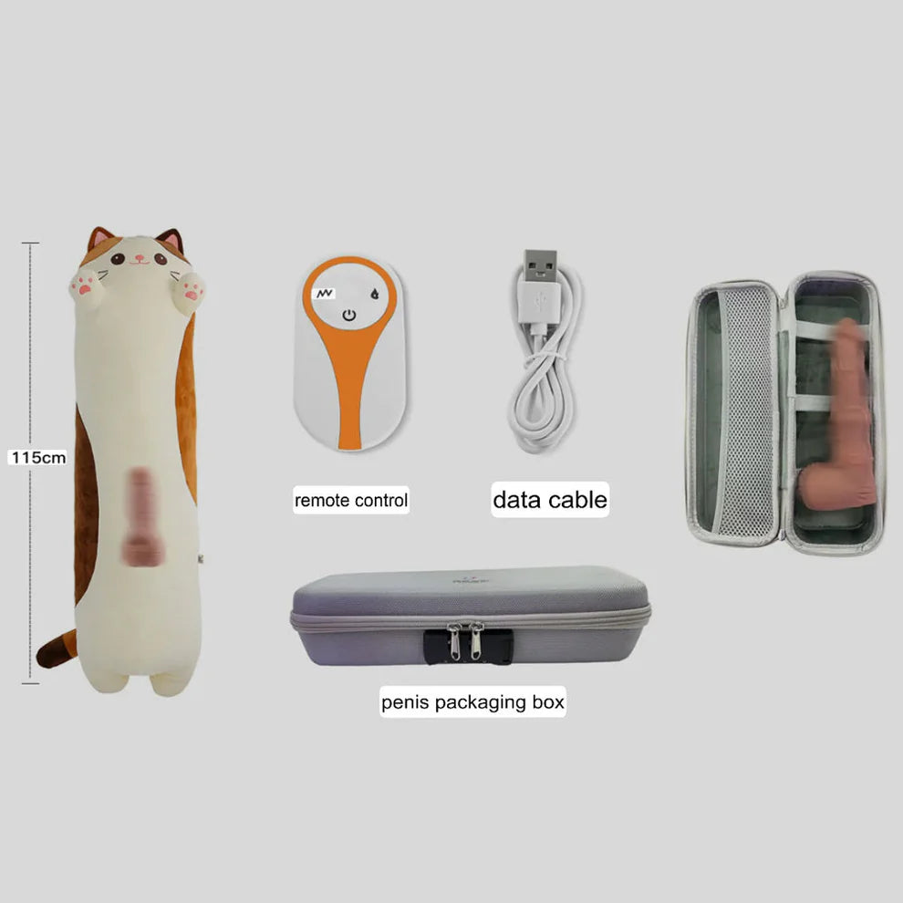 Pillow Hidden Plush Dildo Machine