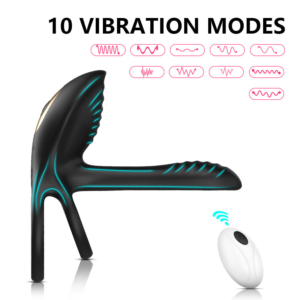 Double Ring Vibration Locking Semen Ring Wireless APP Remote Control Silicone Vibrating Ring Couple Sex Toys New Product230801