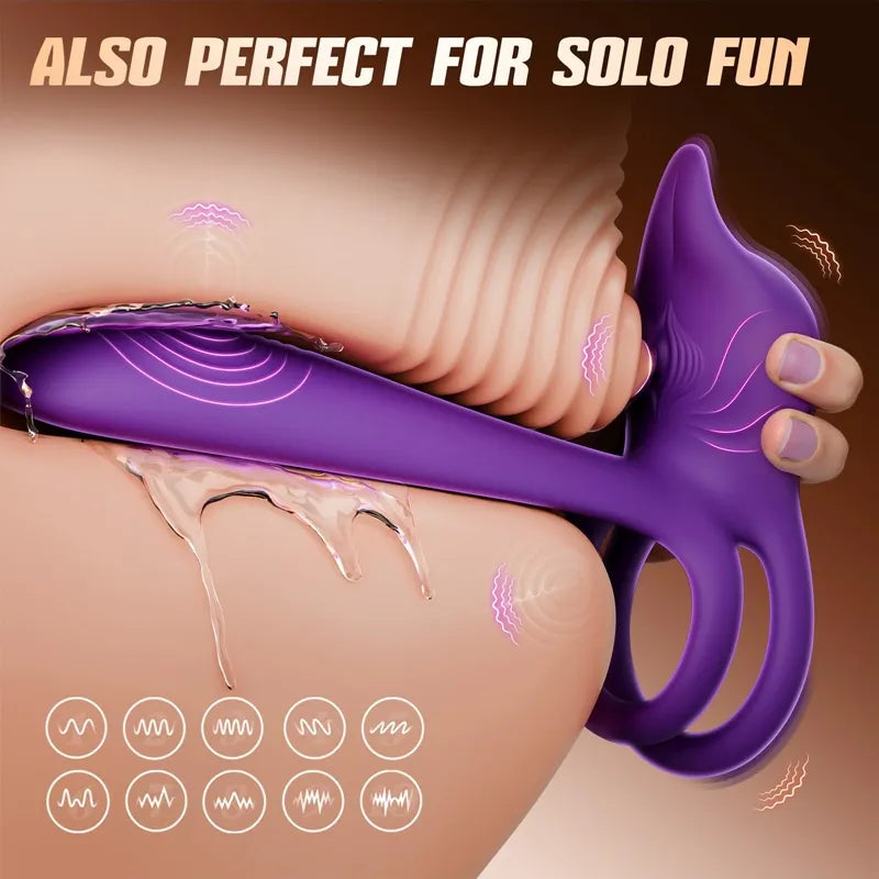 Smart Vibrating Ring – App-Controlled Pleasure for Couples