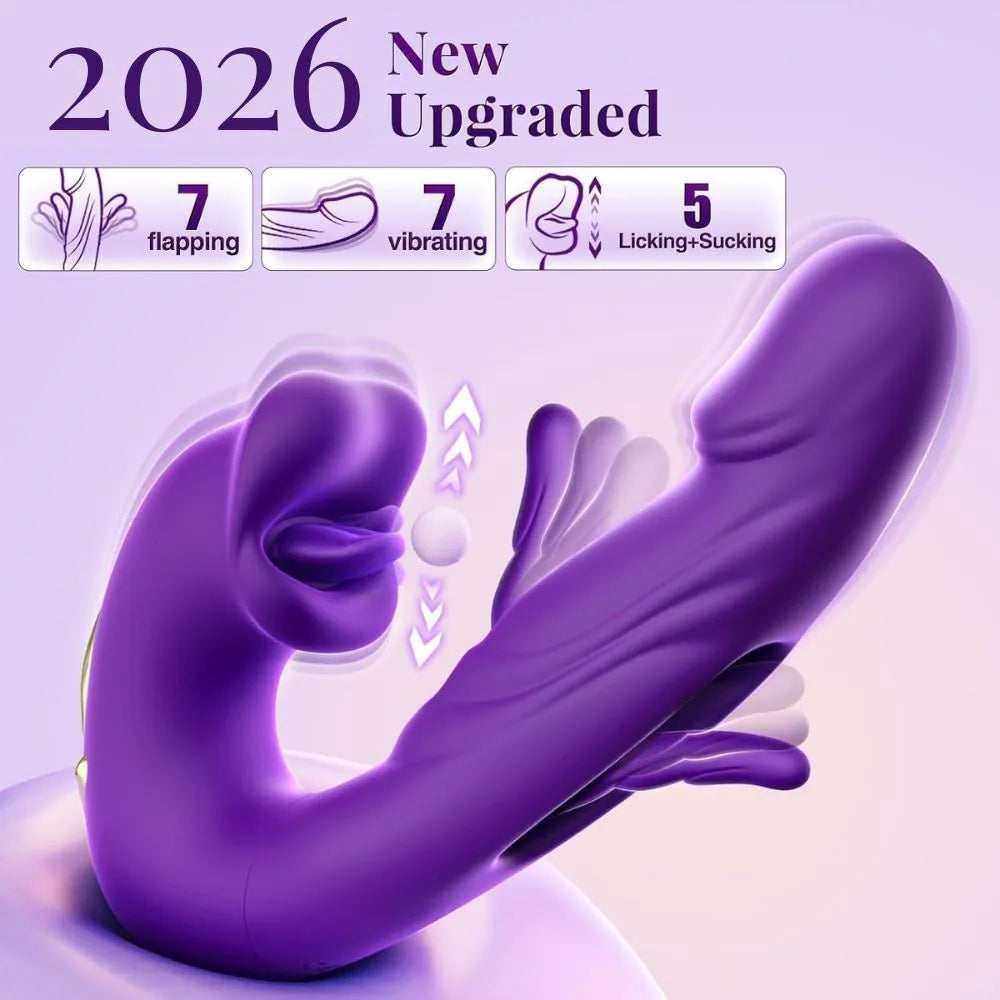 LETEN Luvora 4-in-1 — Flapping and Licking Vibrator with Triple-Point Stimulation