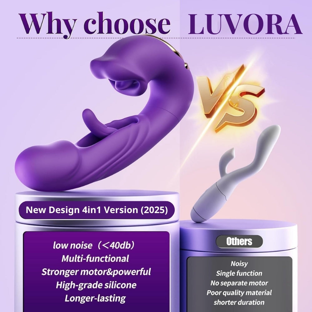 LETEN Luvora 4-in-1 — Flapping and Licking Vibrator with Triple-Point Stimulation