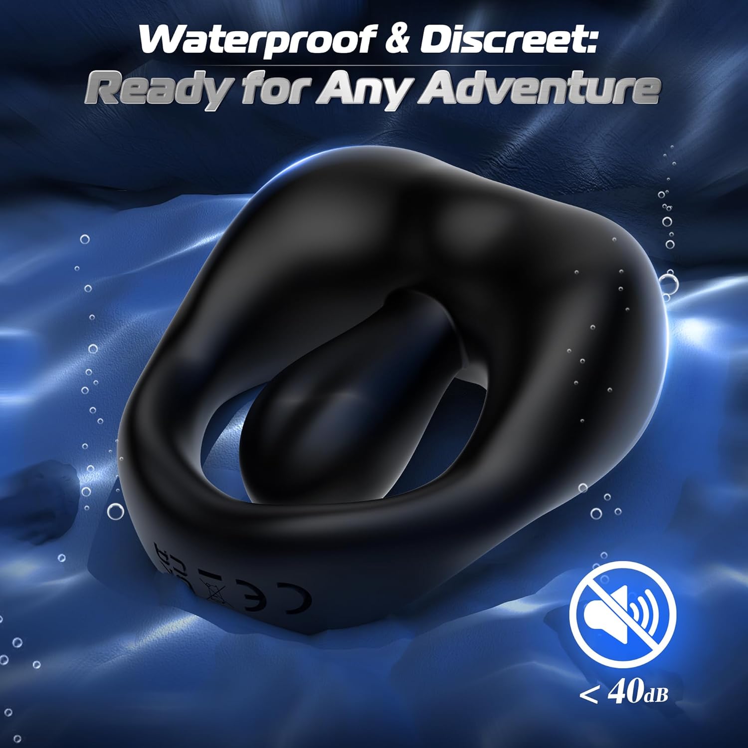 LETEN LipLock Ring — 2-in-1 Vibrating Cock Ring with 10-Mode Stimulation