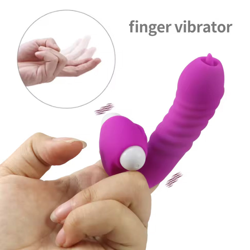 LETEN TongueTip — Tongue-Licking Vibrating Finger Sleeve for Dual Stimulation