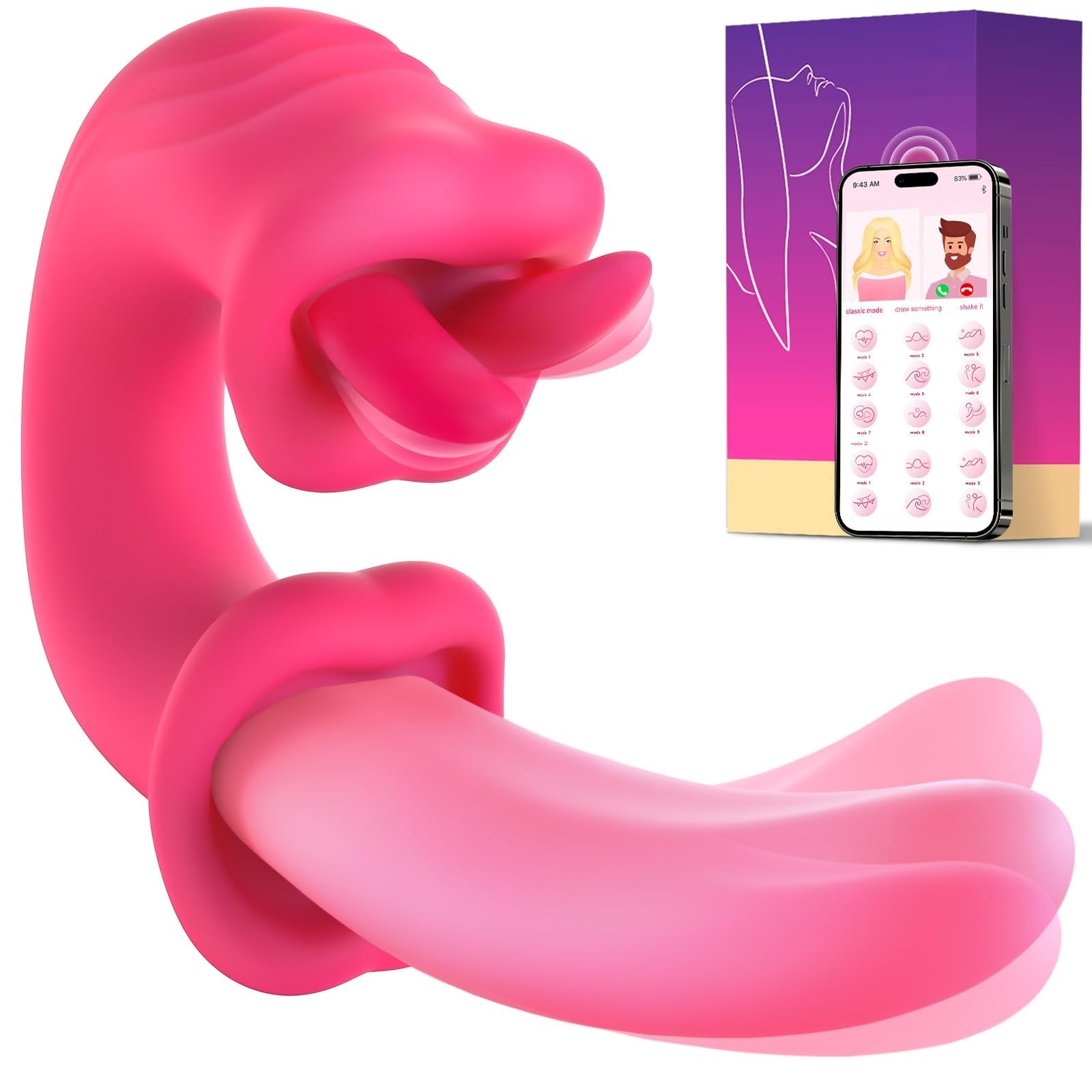 LETEN Scarlet Kiss — App-Controlled Dual Vibrator with G-Spot and Clitoral Stimulation