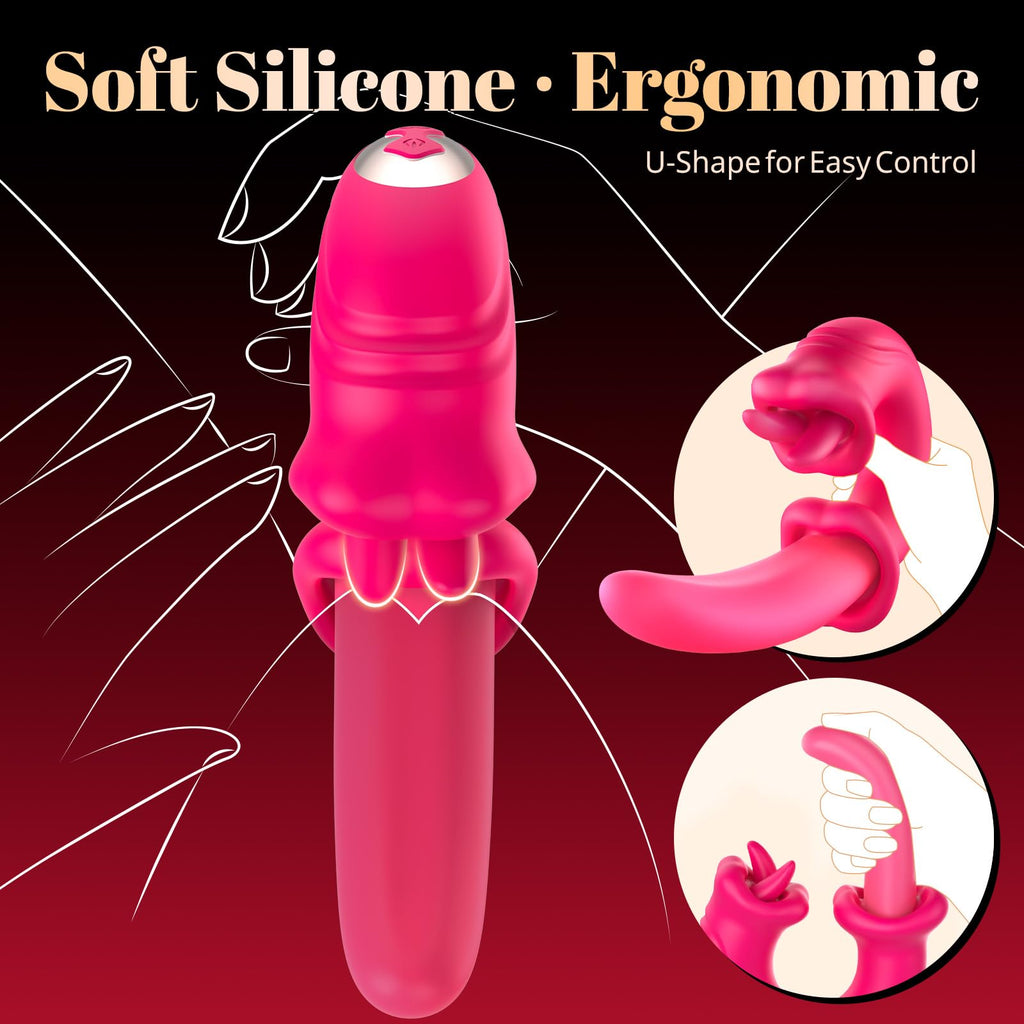 LETEN Scarlet Kiss — App-Controlled Dual Vibrator with G-Spot and Clitoral Stimulation