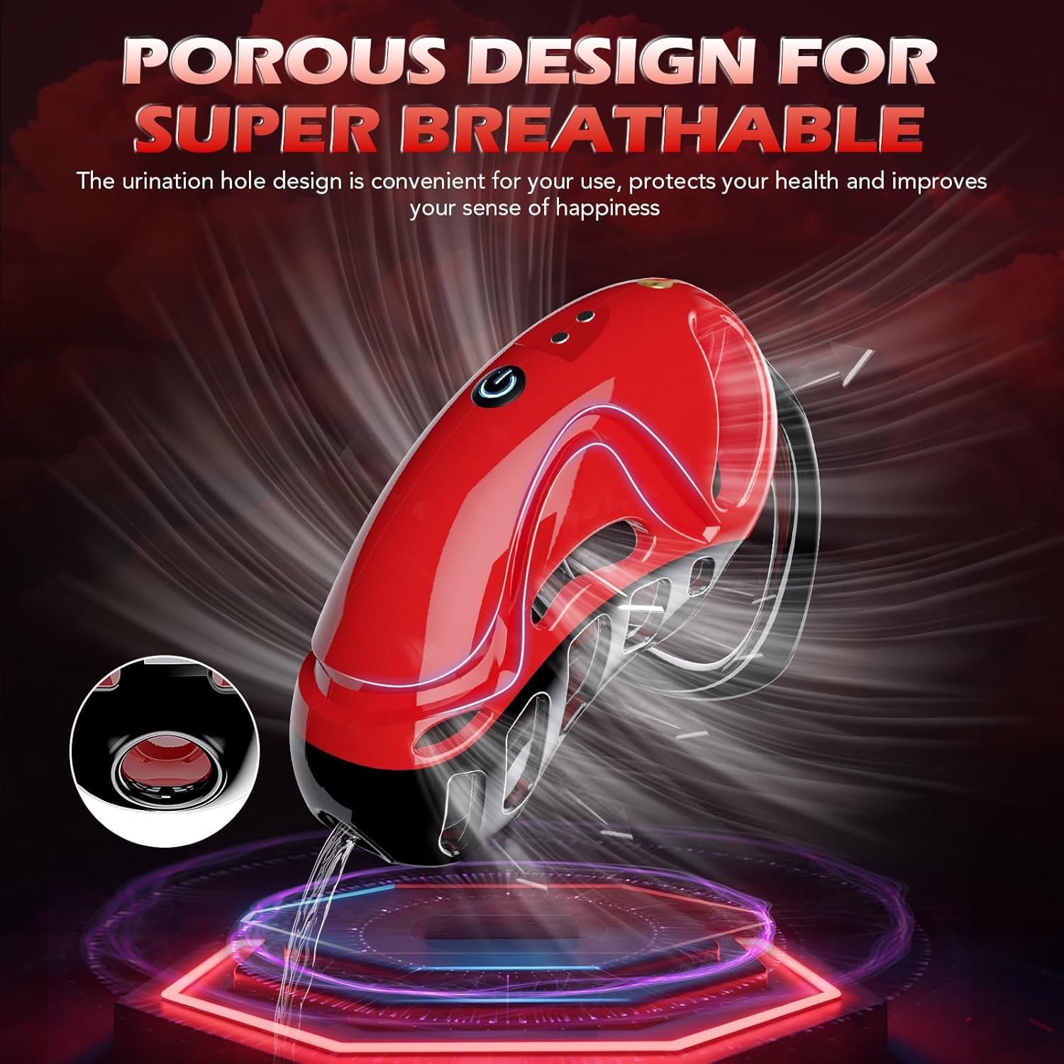 LETEN Ferrari Lock — App-Controlled Vibrating Chastity Cage with 10 Modes