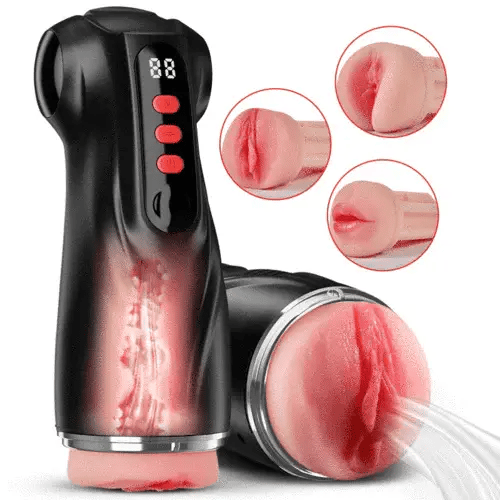LETEN TriPulse X — Male Masturbator with 3 Sleeves, 9 Sucking and 9 Vibrating Modes