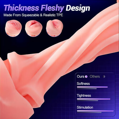 LETEN TriPulse X — Male Masturbator with 3 Sleeves, 9 Sucking and 9 Vibrating Modes
