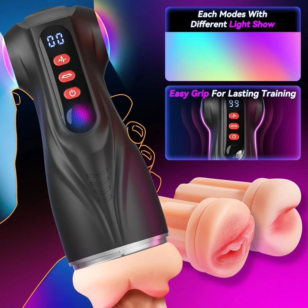 LETEN TriPulse X — Male Masturbator with 3 Sleeves, 9 Sucking and 9 Vibrating Modes