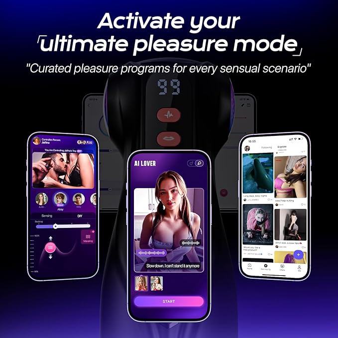 LETEN TriPulse X — Male Masturbator with 3 Sleeves, 9 Sucking and 9 Vibrating Modes