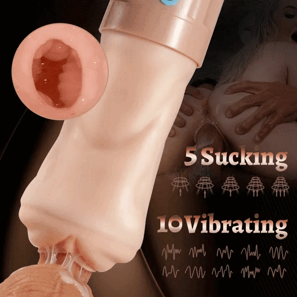 LETEN Beate Pro — Male Masturbator Cup with 5 Sucking and 10 Vibration Modes