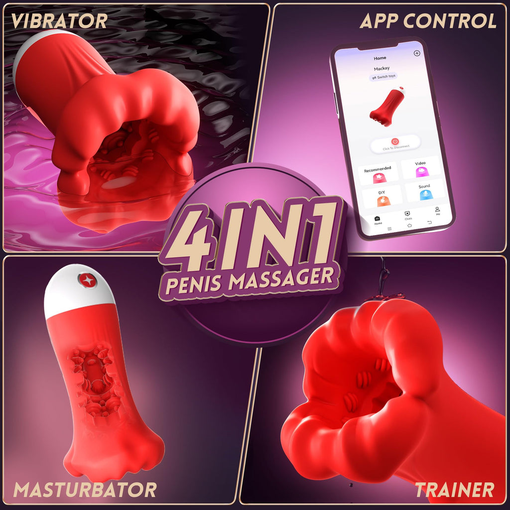 LETEN TrueTouch Fusion Stroker — Male Masturbator Cup with AI Sync and 9-Mode Vibration