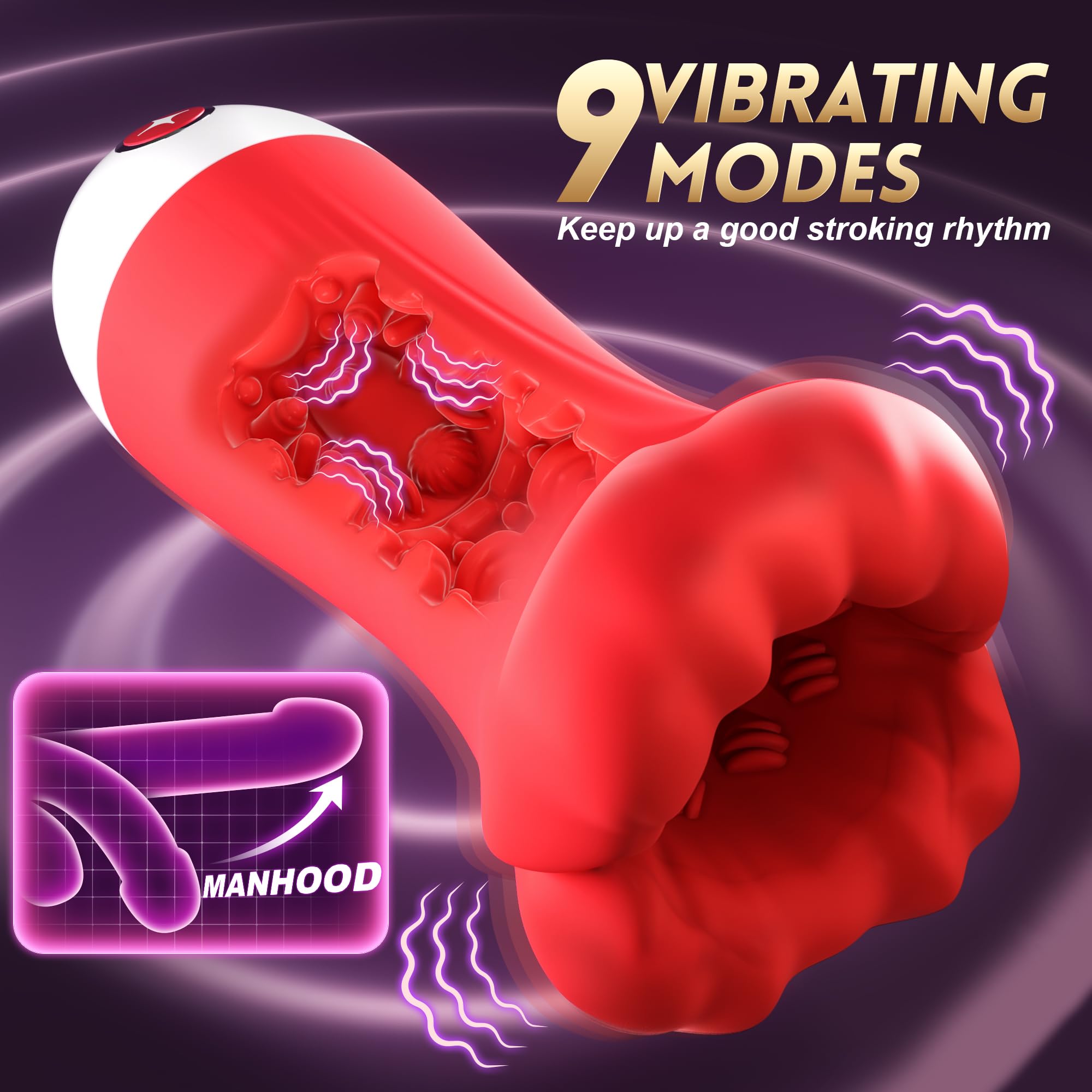 LETEN TrueTouch Fusion Stroker — Male Masturbator Cup with AI Sync and 9-Mode Vibration