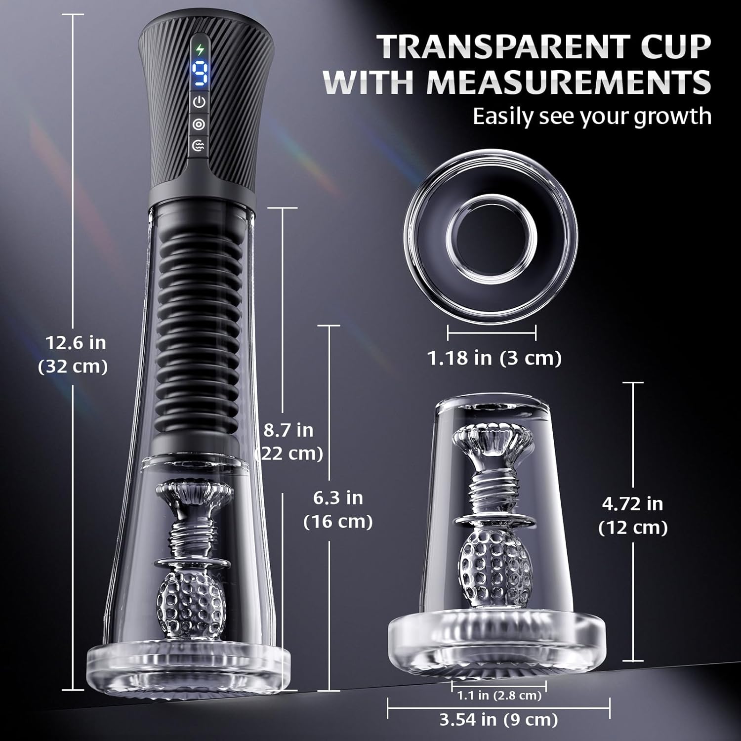 LETEN Sculptor Pro — Male Penis Pump and Masturbator with 9 Vibration and 5 Suction Modes