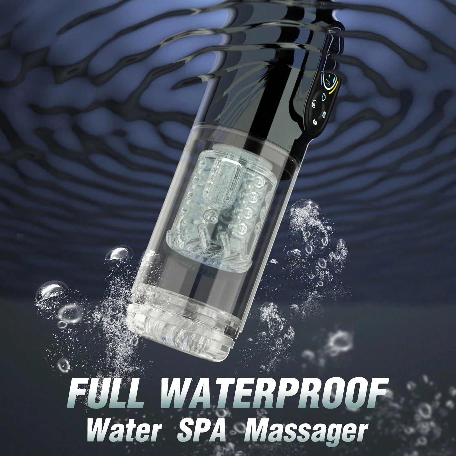 LETEN Black Mamba 7-in-1 — Male Hydro Pump Masturbator with Suction, Vibration, and Heating