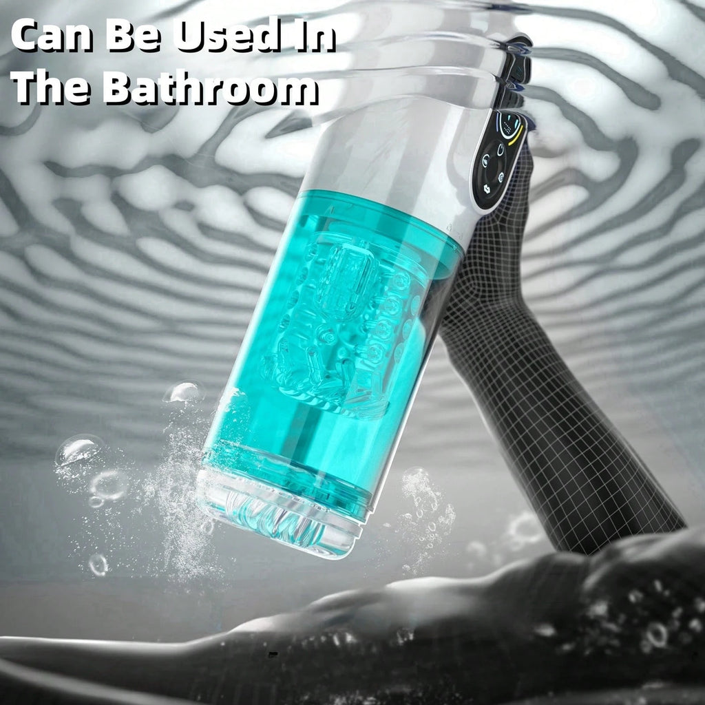 LETEN Black Mamba 7-in-1 — Male Hydro Pump Masturbator with Suction, Vibration, and Heating