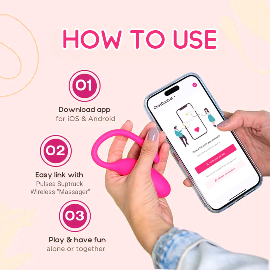 LETEN PULSEA Suptruck X15 — Wearable App-Controlled Massager with 15 Vibration Modes
