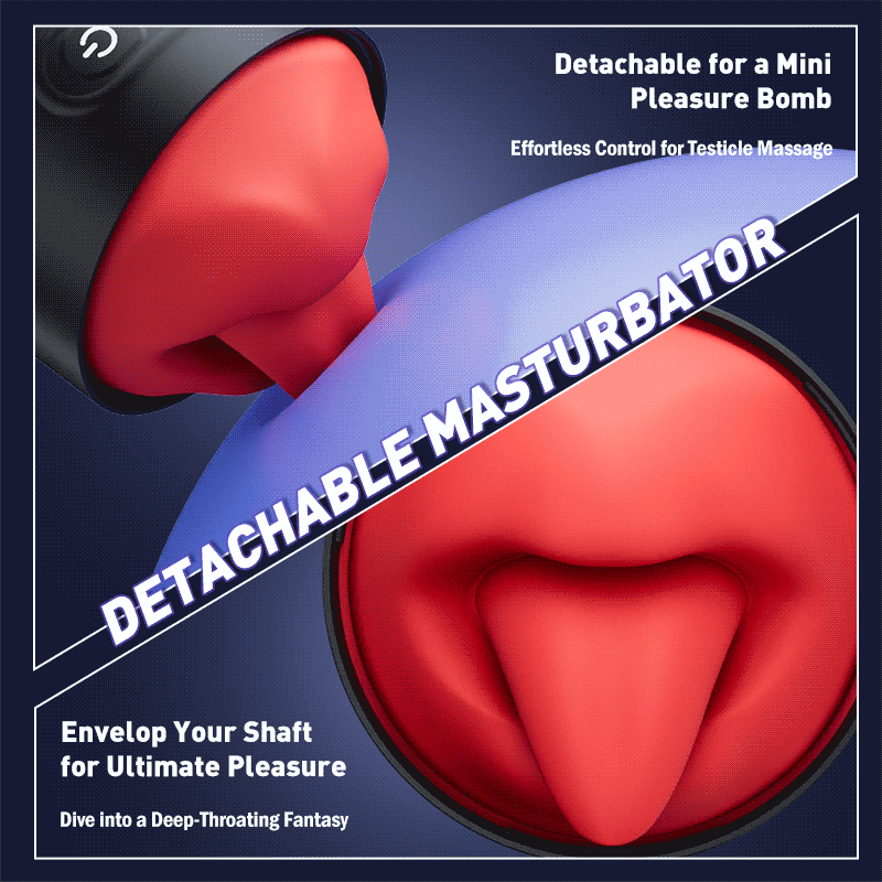 LETEN Rap Goddess — Unisex Tongue Licking Vibrator with Heating and App Control