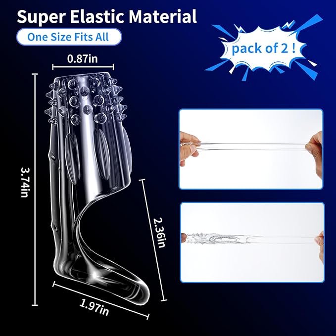 LETEN Crystal Fangs — 4-in-1 Couples Pleasure Set with Vibrating Ring and Dual Stimulation