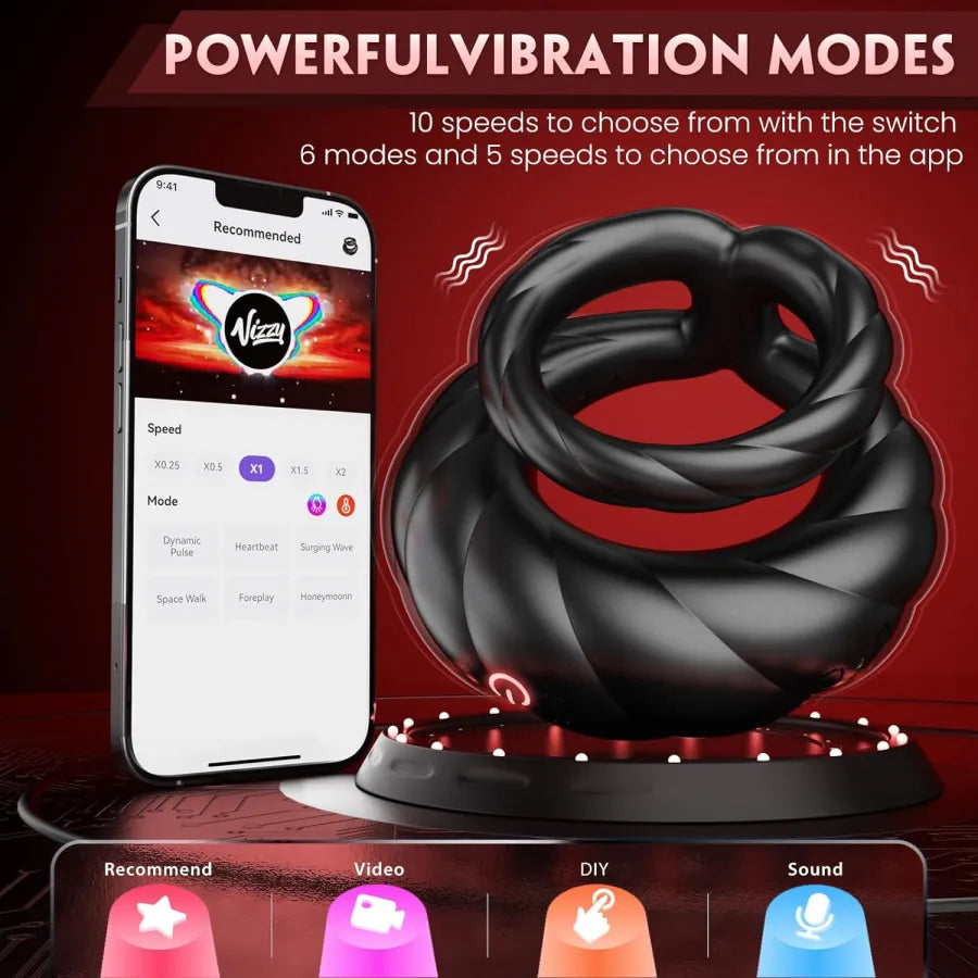 LETEN Wishful Ring — Couples Vibrating Cock Ring