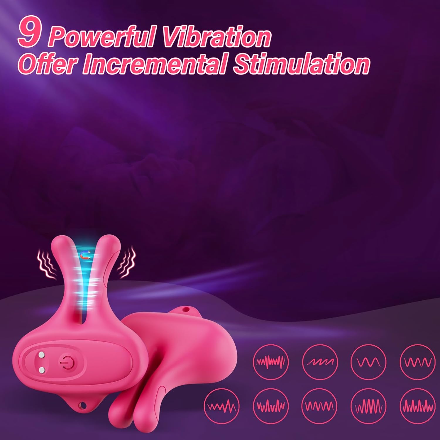 LETEN Rabbit Nipple Clamps — 2-in-1 Silicone Nipple Stimulator with 9-Mode Vibration