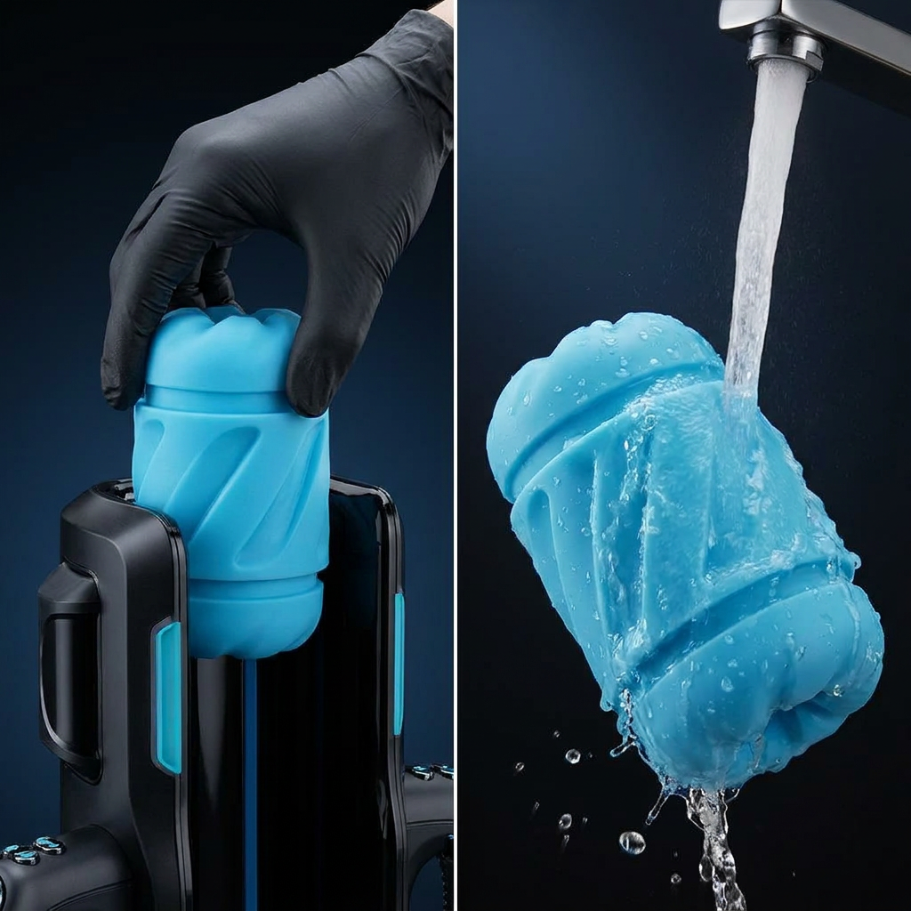 Easy cleaning — removable TPE sleeve rinses under running water