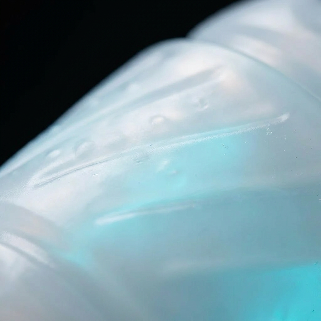 Premium body-safe TPE inner sleeve material macro texture detail